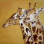 Bild Giraffen-Duo, Öl auf Leinwand, 50 x 70 cm, by Martina Witting-Greth