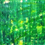 Bild im Grün, 37,5 x 57,5 cm, Gouache auf Karton, by greth-Art Martina Witting-Greth