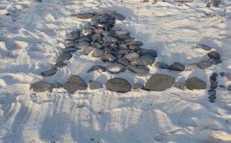[:de]Foto beachArt stone-dog by grethArt, Martina Witting-Greth [:]