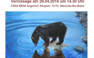 Ausstellung Faszination Wasser - tierisch - menschliche Momente im Casa-Reha Angerhof von Martina Witting-Greth