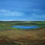 Bild sky-blue lake, 60 x 80 cm, Acryl auf Leinwand, by Martina Witting-Greth