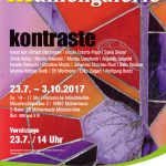 Flyer Ausstellung Mühlengalerie 2017 Kontraste