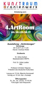 Programm-Flyer zum 4. Artroom Seite 1