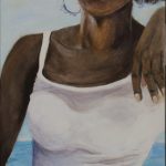 Bild caribbean girl, Acryl auf Leinwand, 2017, by Martina Witting-Greth