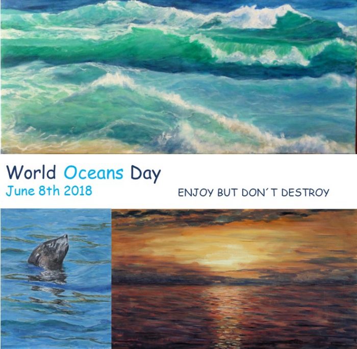 Foto seascapes-collage for world oceans day - June 8th 2018 by Martina Witting-Greth