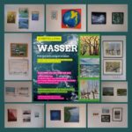Plakat zur Ausstellung Wasser im Büro der Grünen in Oranienburg Nov 2022- März 2023