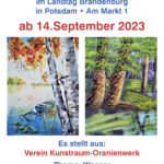 Plakat Landtag Potsdam Ausstellung Wasser Sept 2023