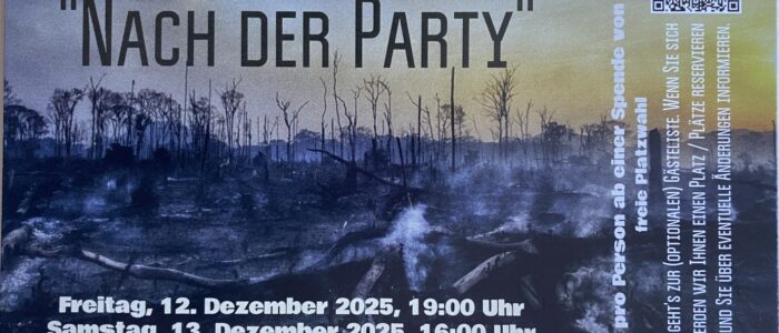 Flyer nach der Party Seite 1